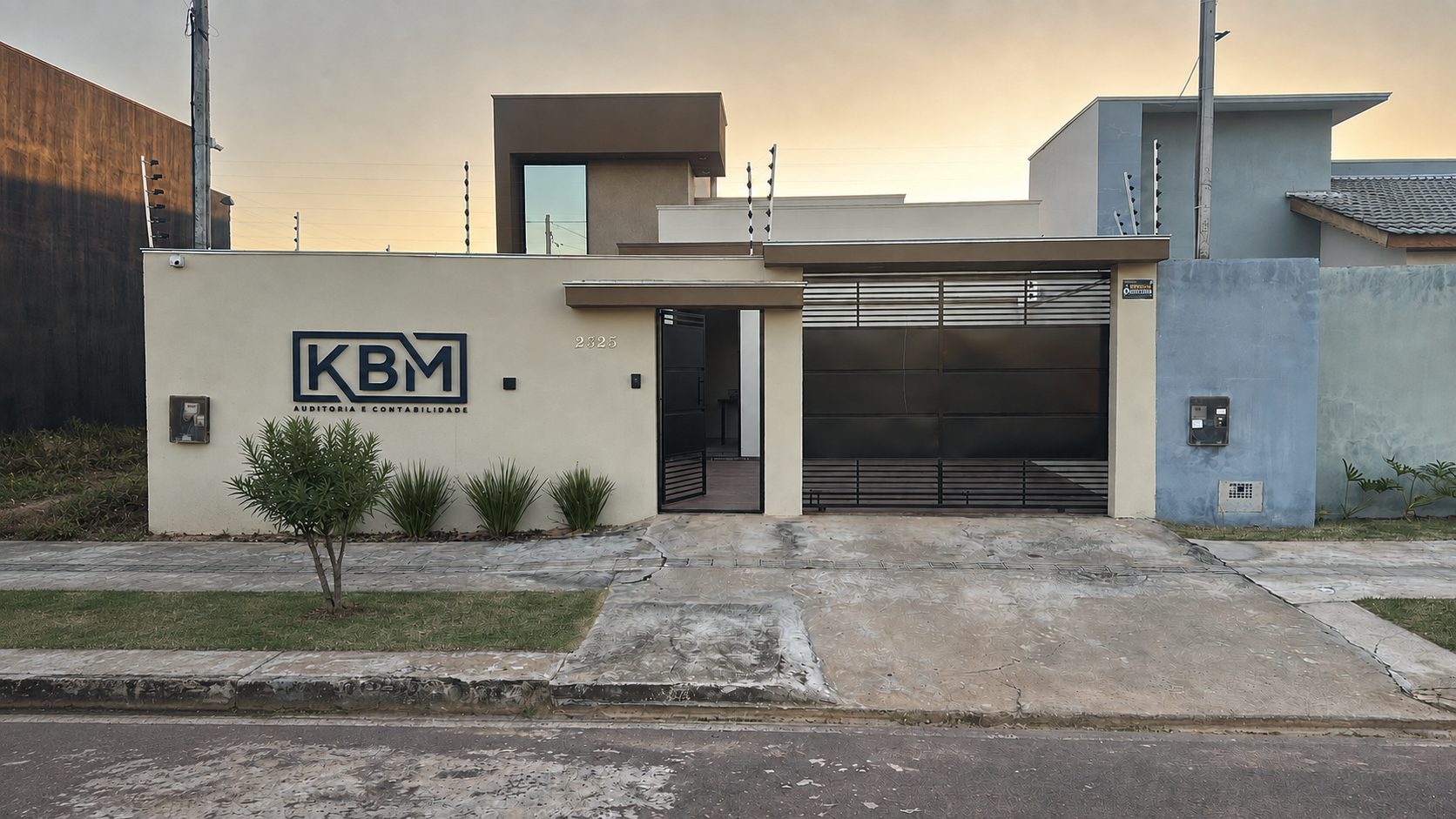 Fachada da KBM Auditoria e Contabilidade em Sinop MT